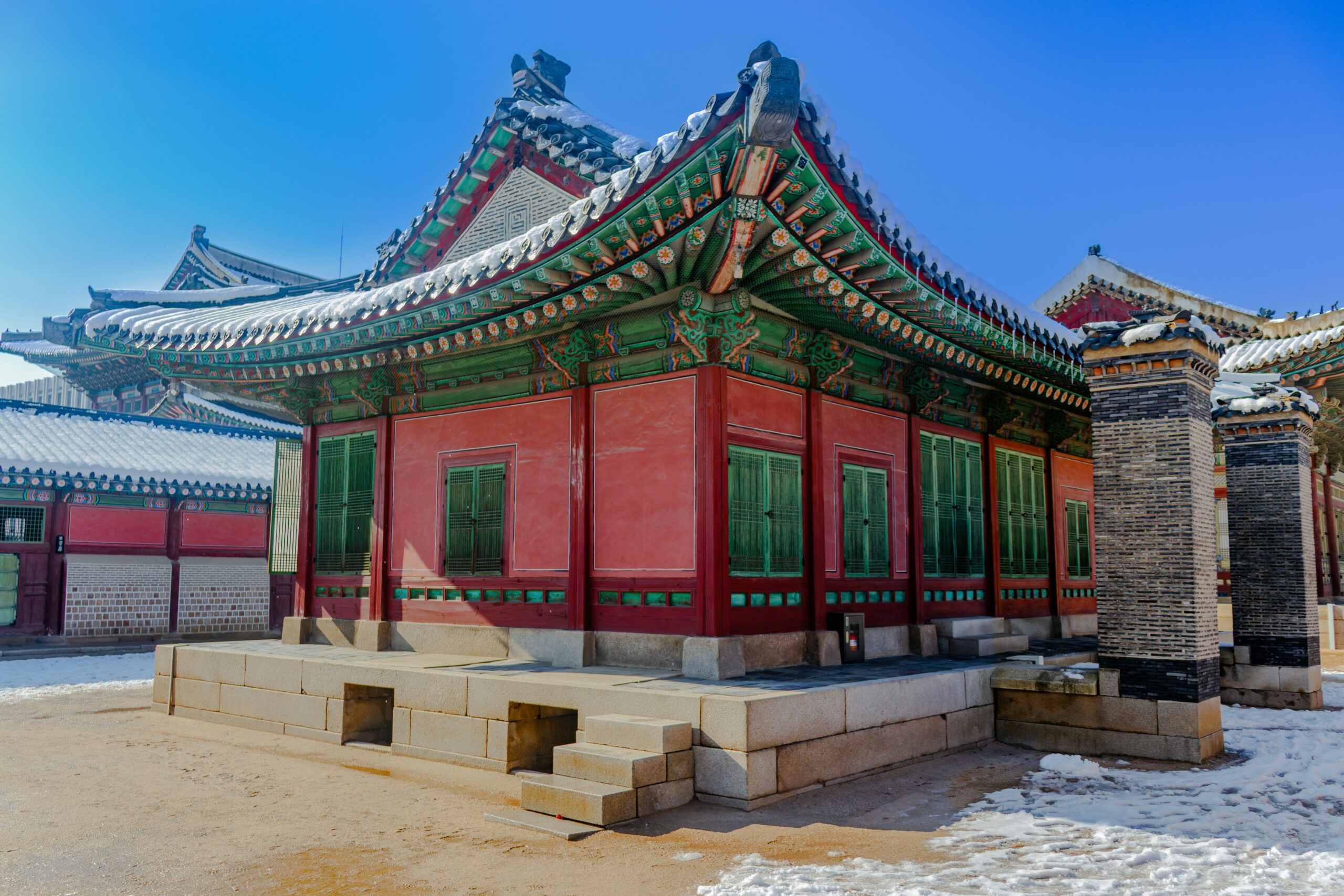 Korean winter landscape