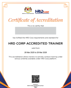 HRDC Certificate of Accreditation